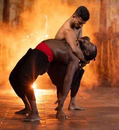 Kalaripayattu training in Kerala