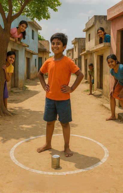 Children playing I Spy Dabba Spy