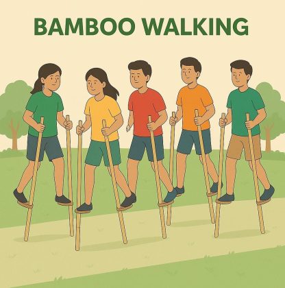 Bogoli Thengia bamboo stick walk traditional game