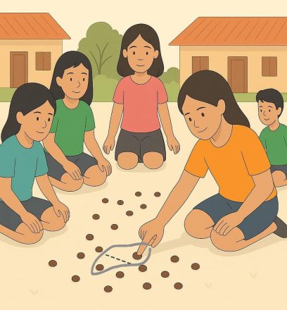Children playing Shyieng or Dal Ubu