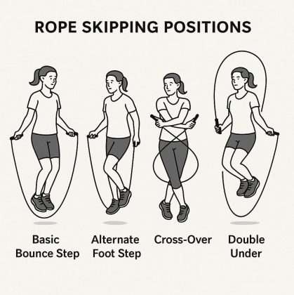 Individual rope skipping activity
