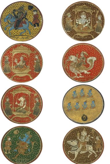 Hand-painted Ganjifa cards