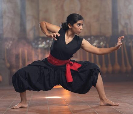 Kalaripayattu performance or training session