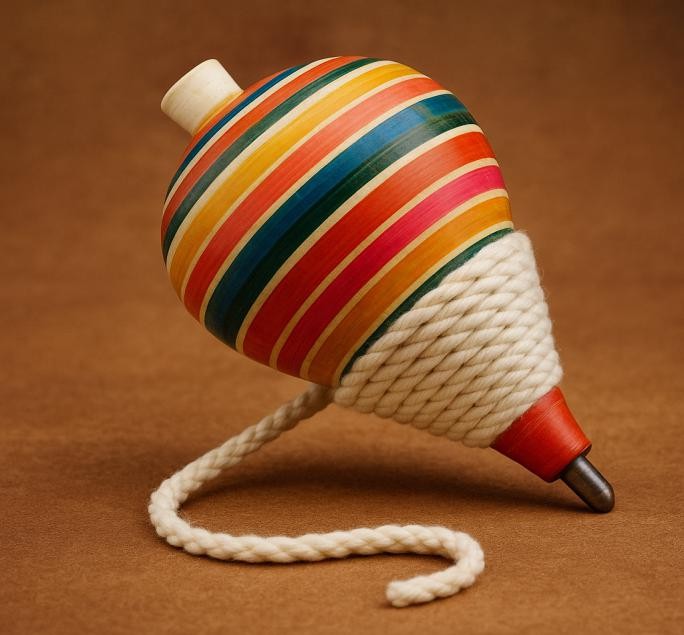 Top with wound string